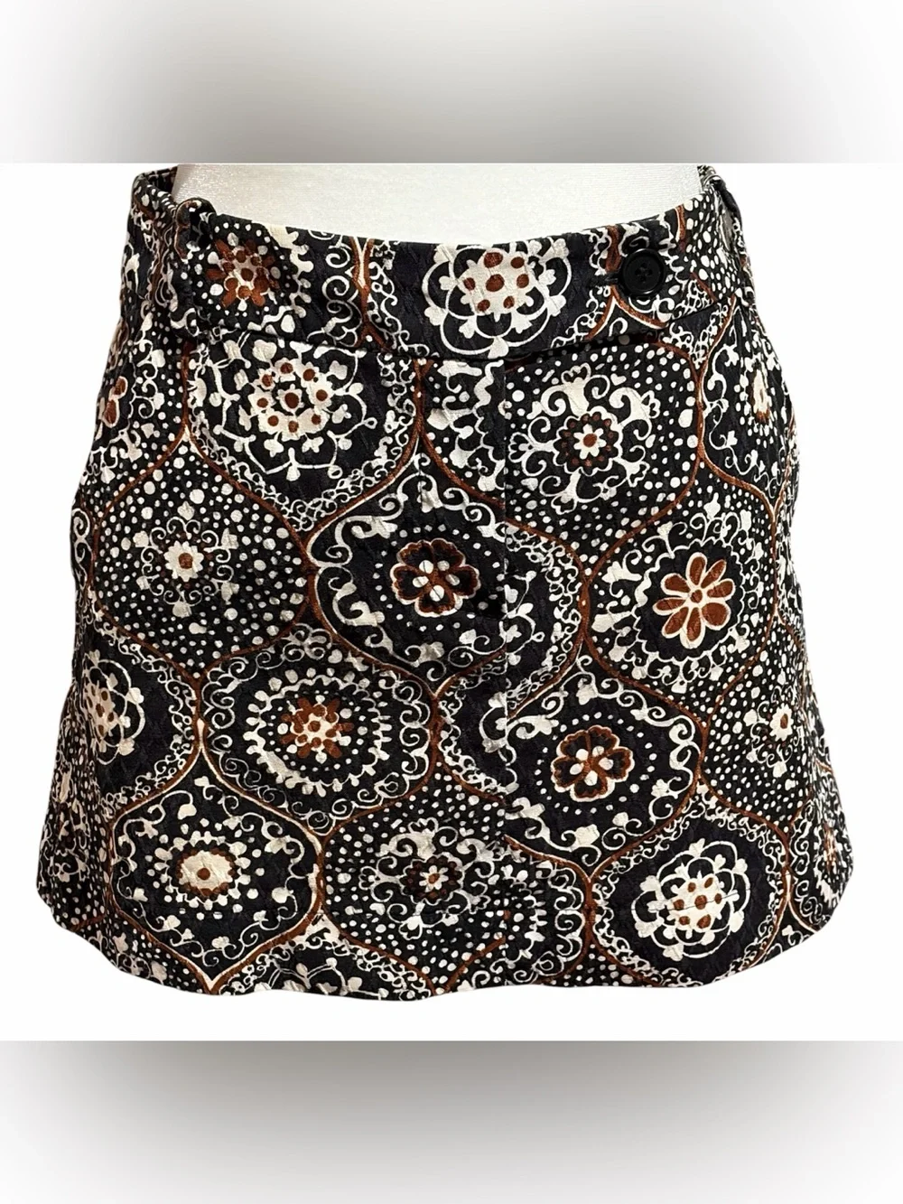 Trina Turk Geometric Medallion Print Mini Skirt